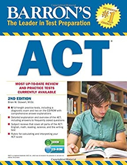 Barron’s ACT with CD-ROM Paperback Brian W. Stewart