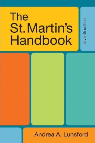 The St Martins Handbook – VERY GOOD