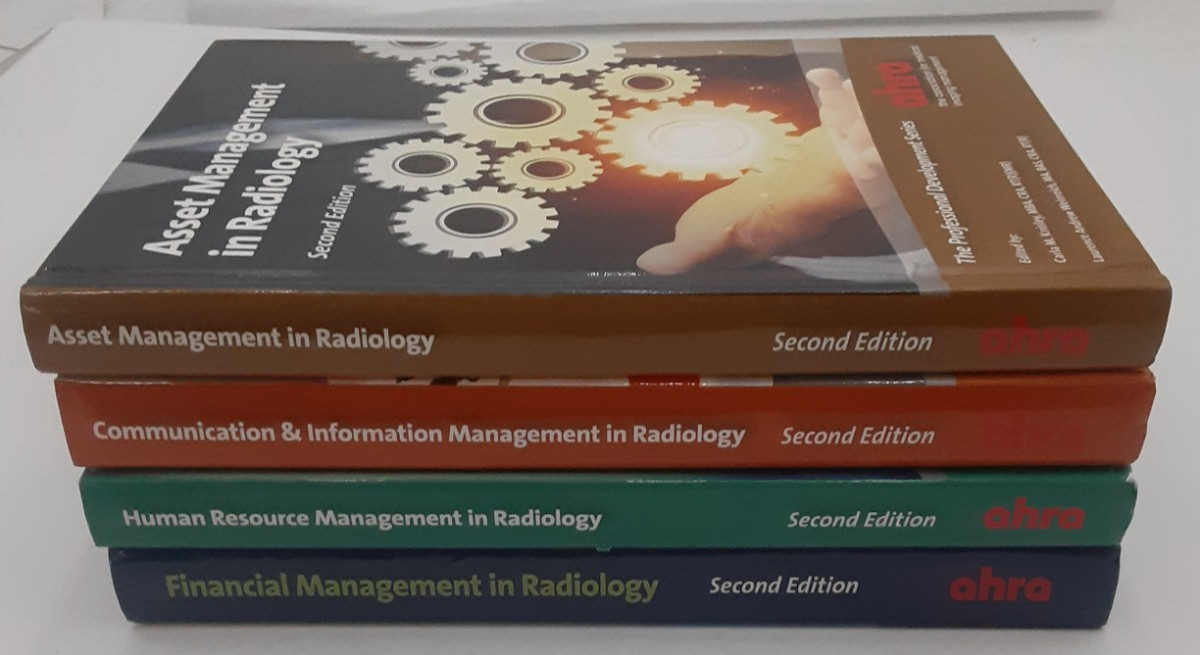 AHRA Professional Development Series Radiology Mgmt 2nd Ed Lot of 4 Books HC