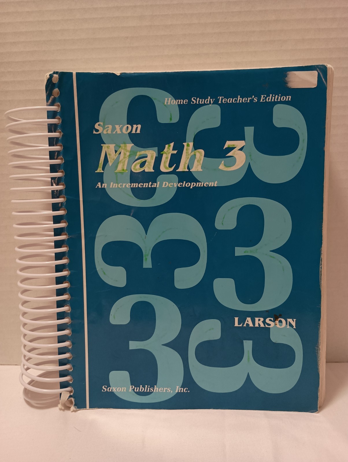 Saxon Math 3 Home Study Teacher’s Edition, Spiral bound