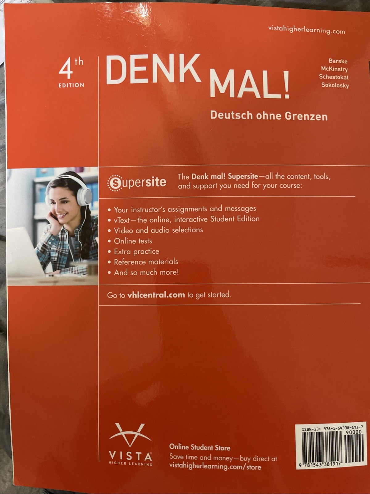 Denk Mal! Deutsch Ohne Grenzen Fourth Edition Brand New