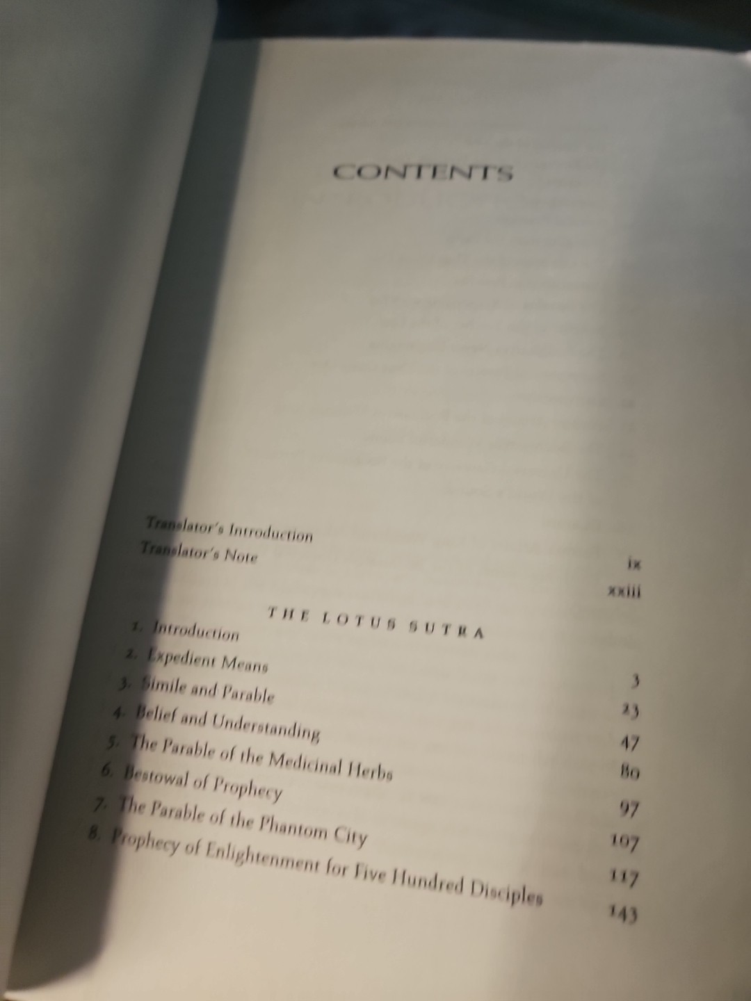 The Lotus Sutra Trade Paperback VG Condition R1