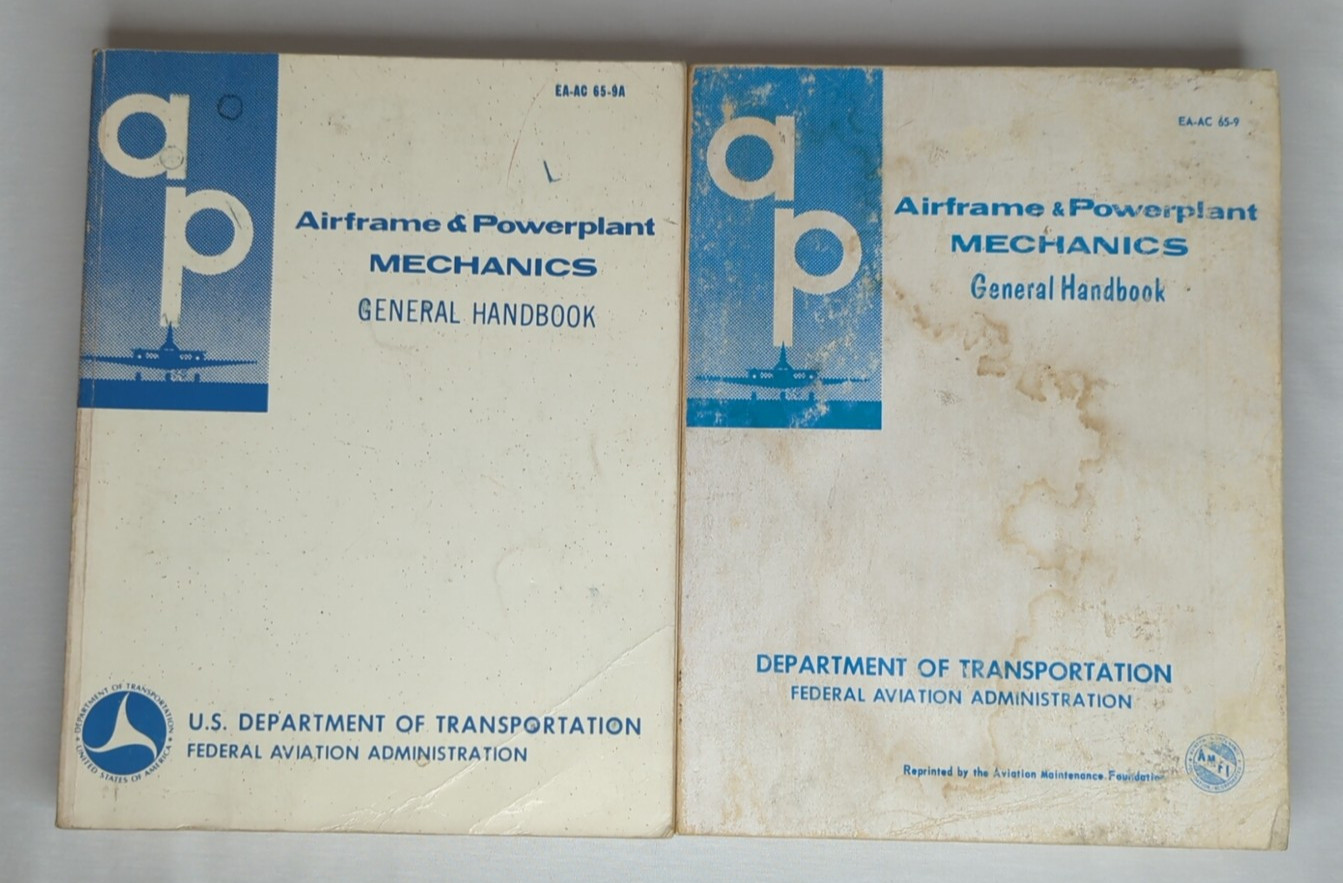 Lot of – Airframe and Powerplant Mechanics Handbook Ea-Ac 65-9A & Ea-Ac 65-9A