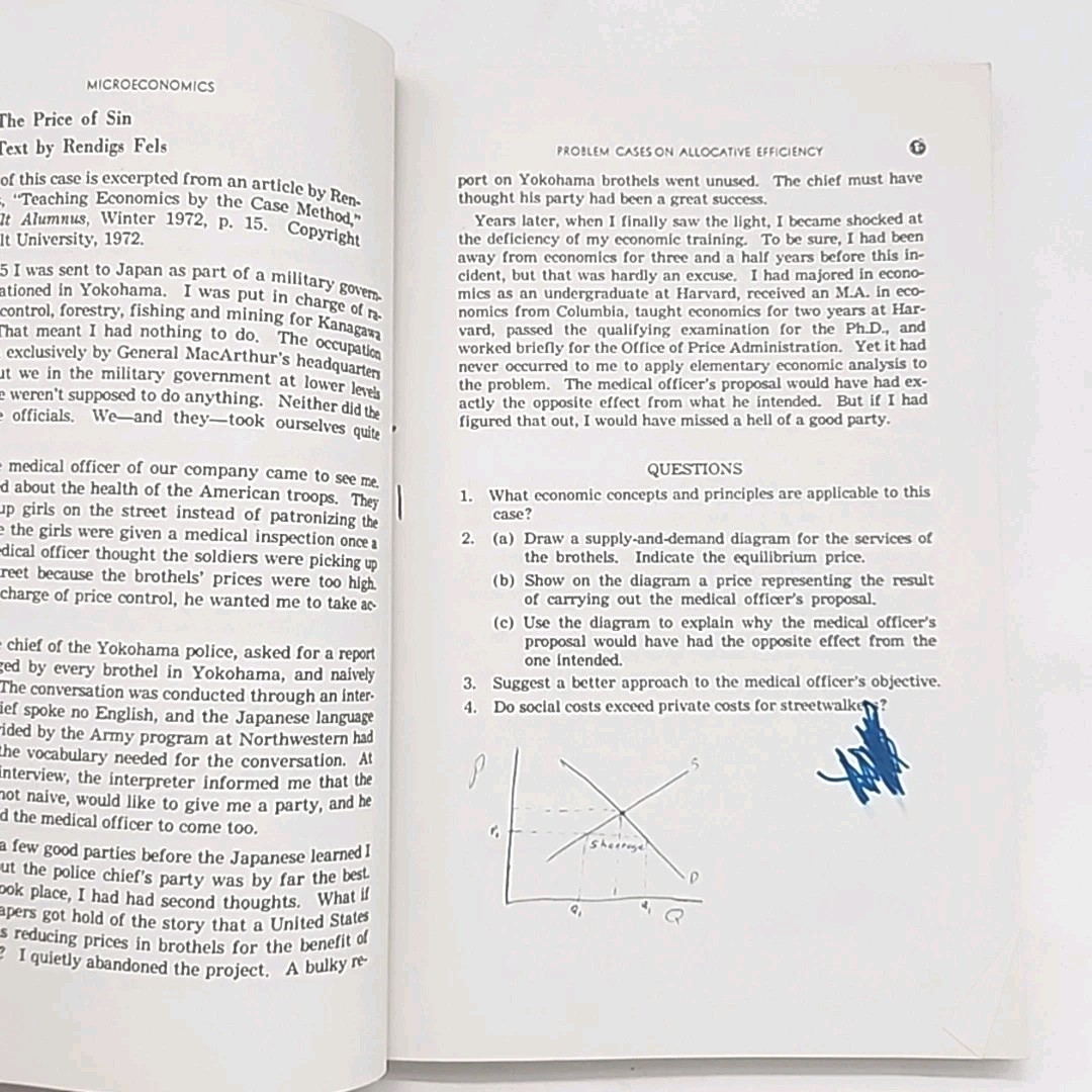 Casebook of Economic Problems and Policies by Fels & Uhler 1976 Paperback Book