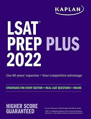 LSAT Prep Plus 2022: Strategies – Paperback, by Kaplan Test Prep – Very Good x