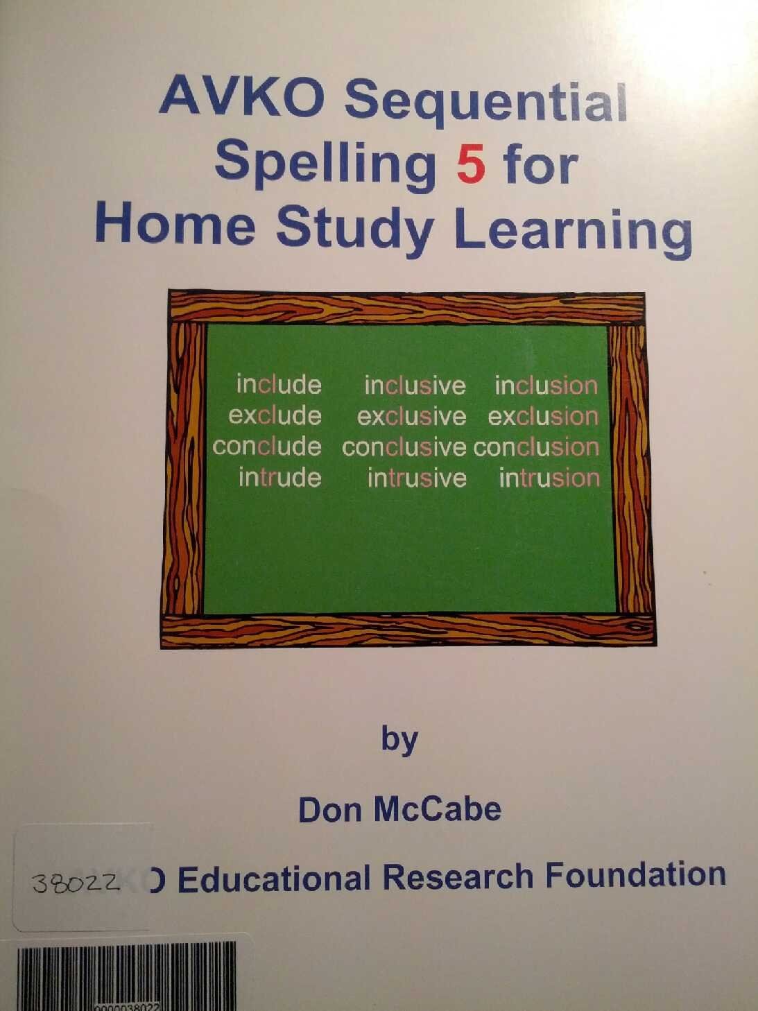Sequential Spelling 5