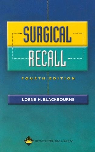 SURGICAL RECALL (RECALL SERIES) By Blackbourne Md Lorne H. Facs **Excellent**