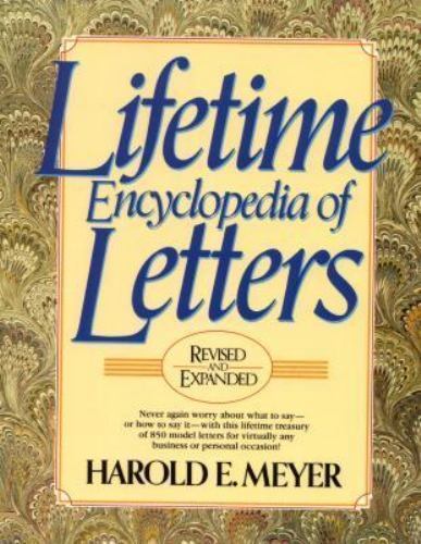Lifetime Encyclopedia of Letters by Meyer, Harold E.