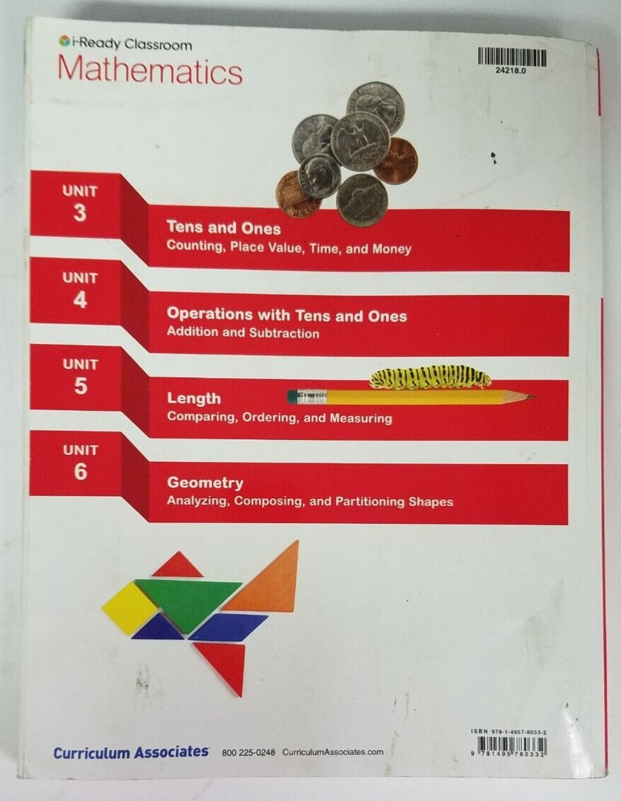 i-Ready Classroom Mathematics Grade 1 Volume 2 – No Writing