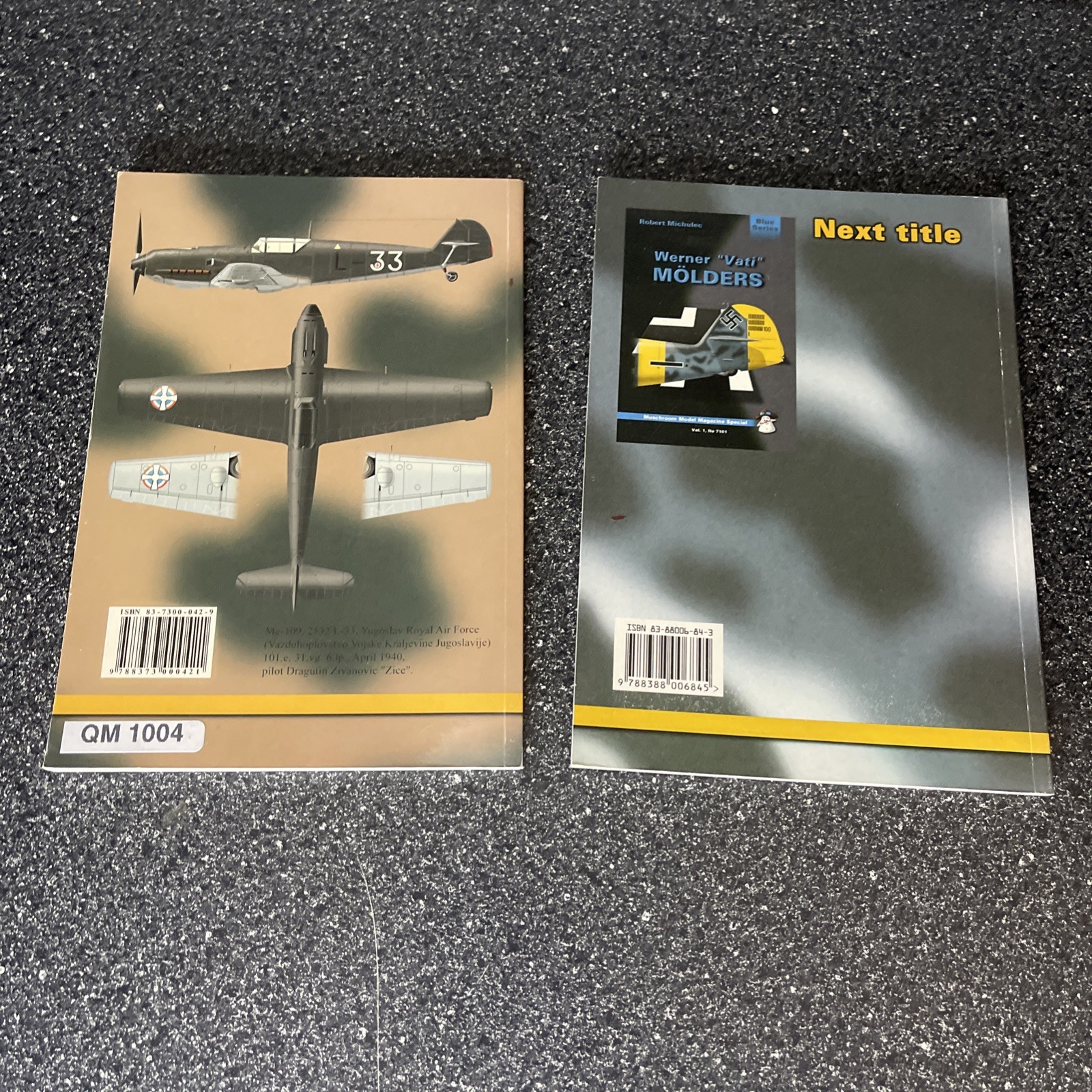 Messerschmitt Bf 109E. & Bf-109G Mushroom Model Publications Lot of 2