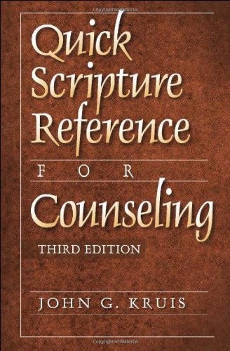 Quick Scripture Reference for Counseling by Kruis, John G. Paperback / softback