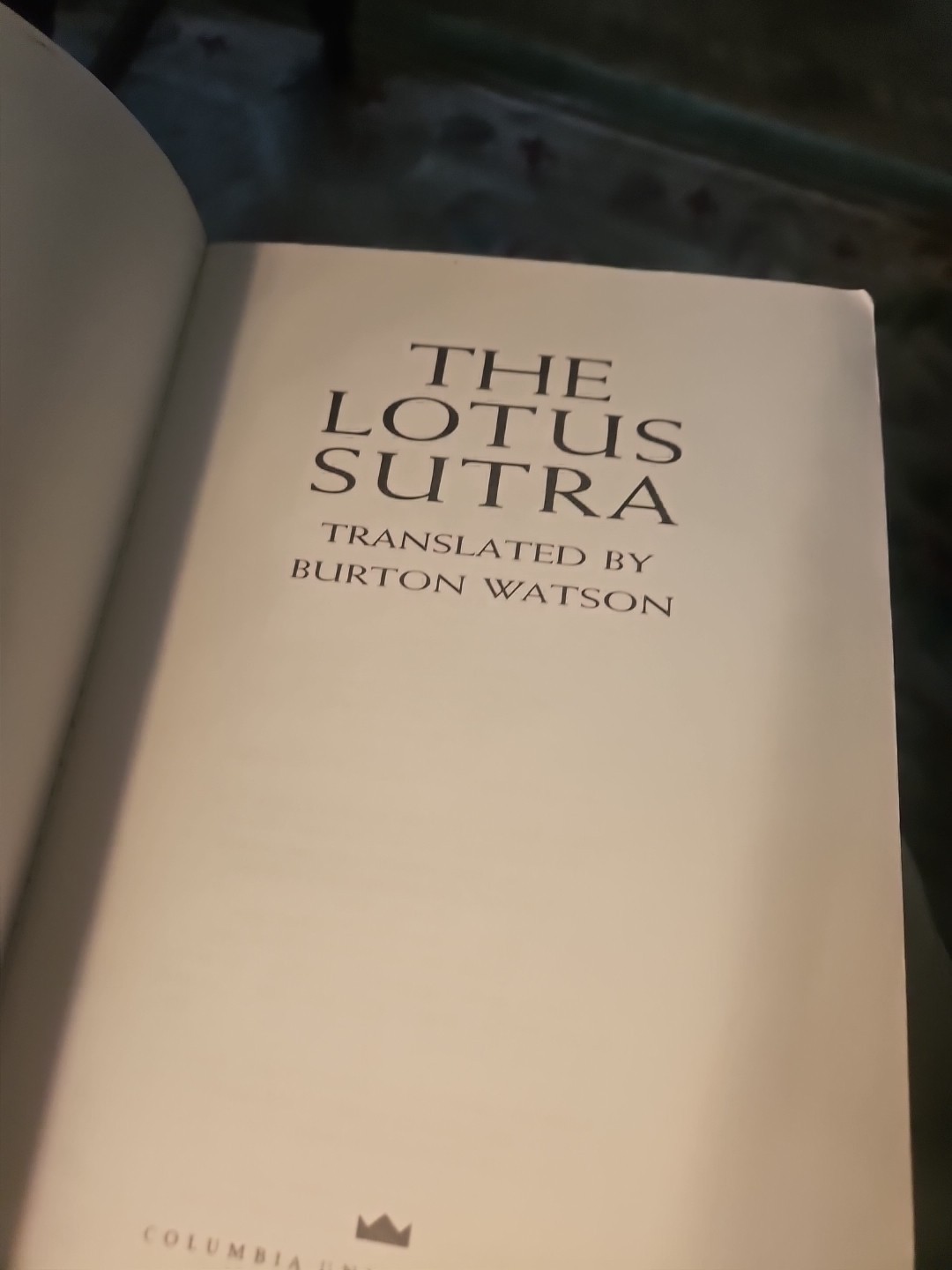 The Lotus Sutra Trade Paperback VG Condition R1