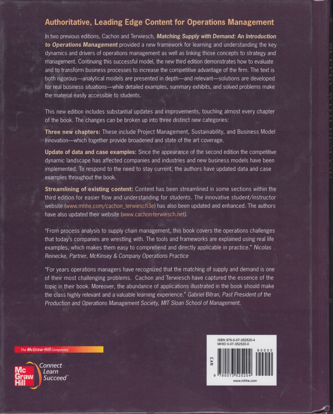 Matching Supply with Demand: an Introduction to Operations Management by…