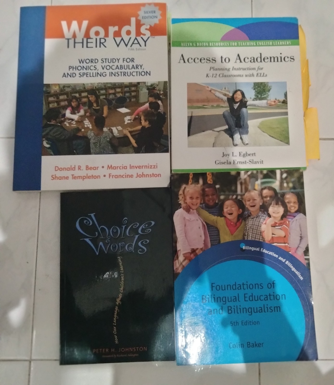 Words Their Way/Foundations Bilingual ELL Bundle (4 Books) Phonics Spelling ESL