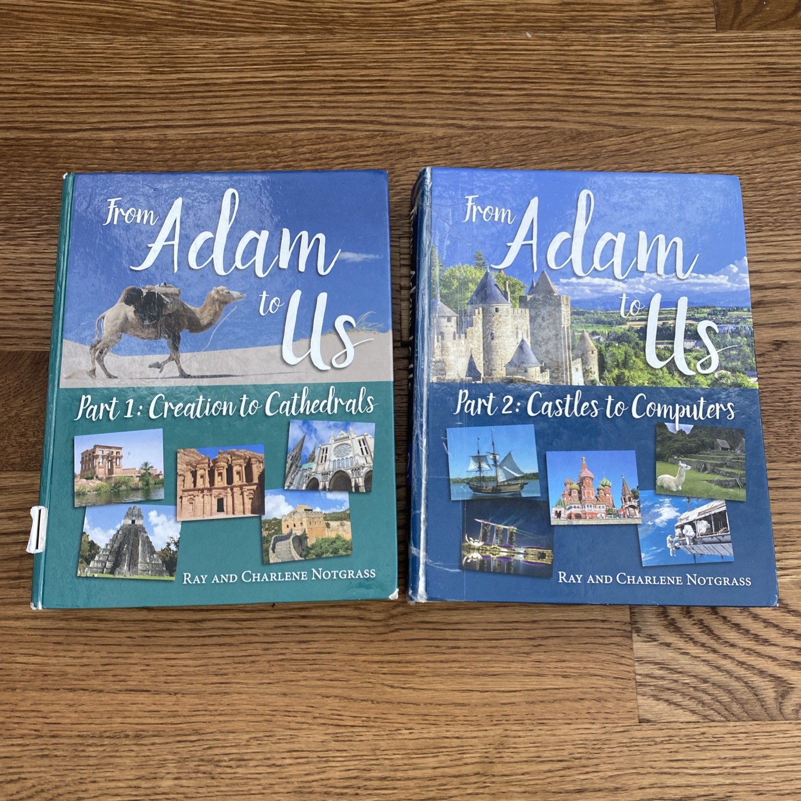 Notgrass From Adam to Us 1 & 2 Text Set Lesson Review Answers Supplements Books