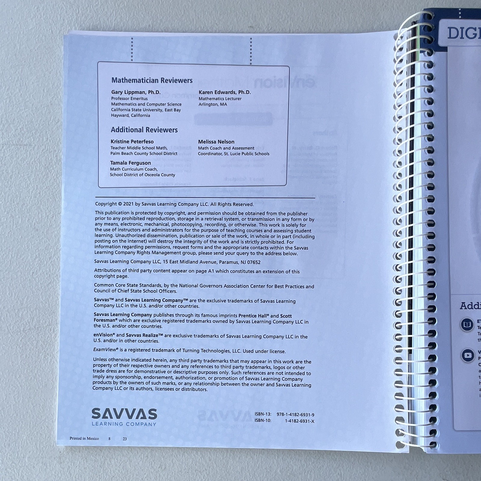 enVision Mathematics Common Core Teacher’s Edition Grade 7 Vol 1 Topics 1-4 ISBN