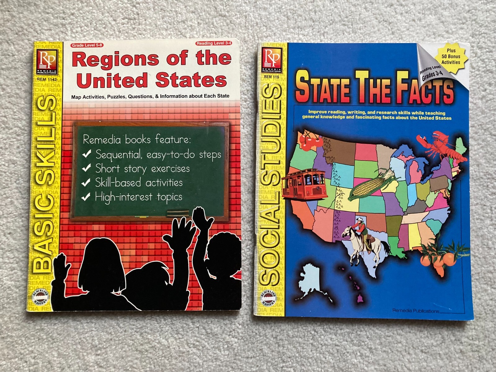 Regions of the US / State the Facts Gr 5-8 Read Level Gr 3-4 Reproducibles