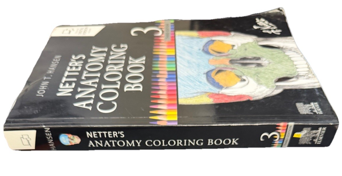 Netter’s Anatomy Coloring Book 3rd Edition See Pic Above For Ebook Version Info