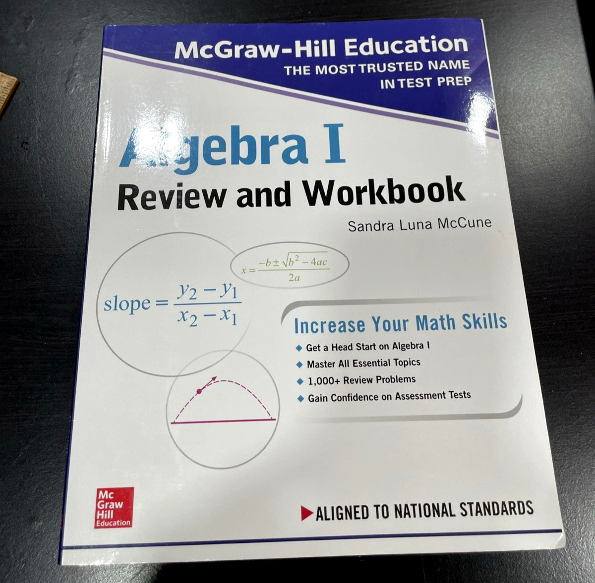 Algebra I Review & Workbook McGraw – Hill Education McCune,S -Paperback LIKE NEW