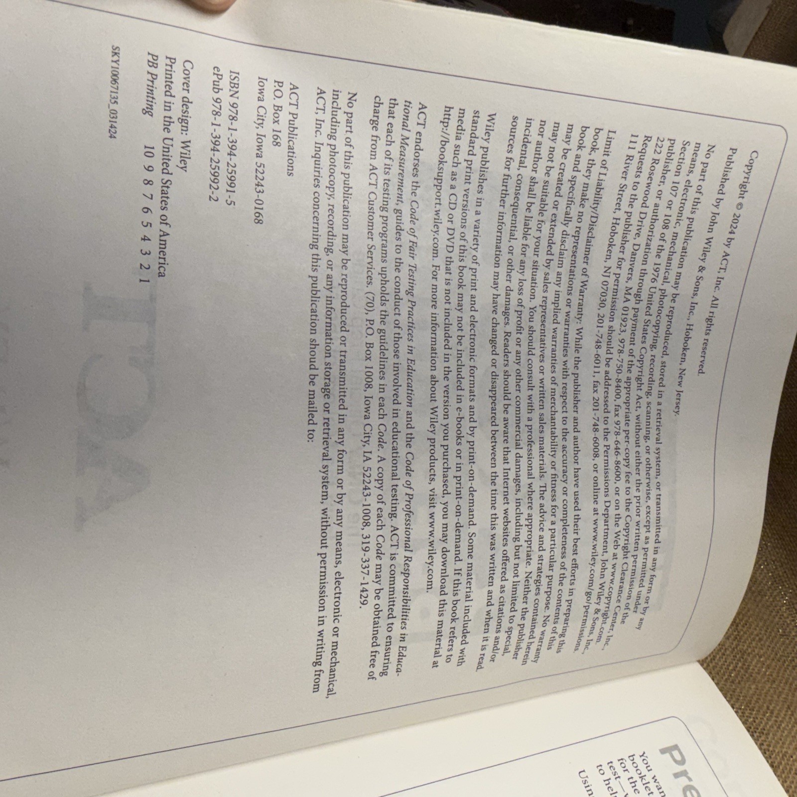 The Official ACT Prep Guide 2024 – 2025: Book + – Paperback, by ACT – Good