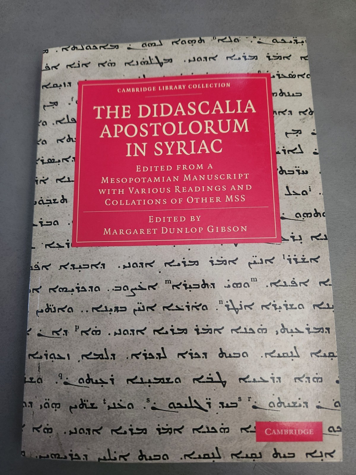 Cambridge Library Collection-Biblical Studies: Didascalia Apostolorum in Syriac