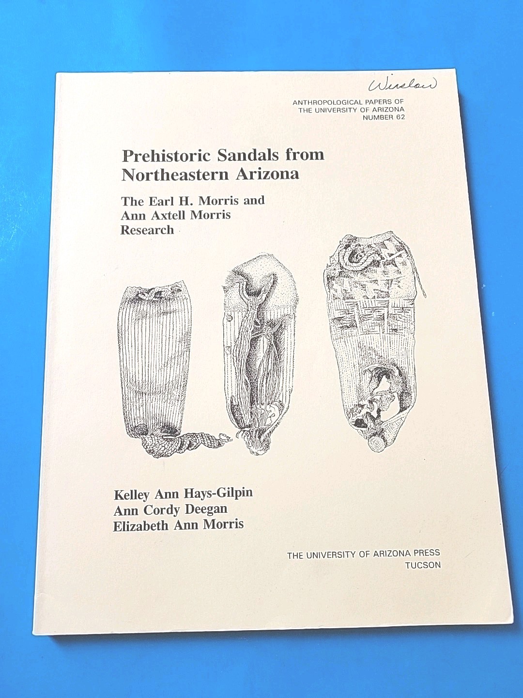 Prehistoric Sandals from Northeastern Arizona, 1998, 150 pp., Illustrated