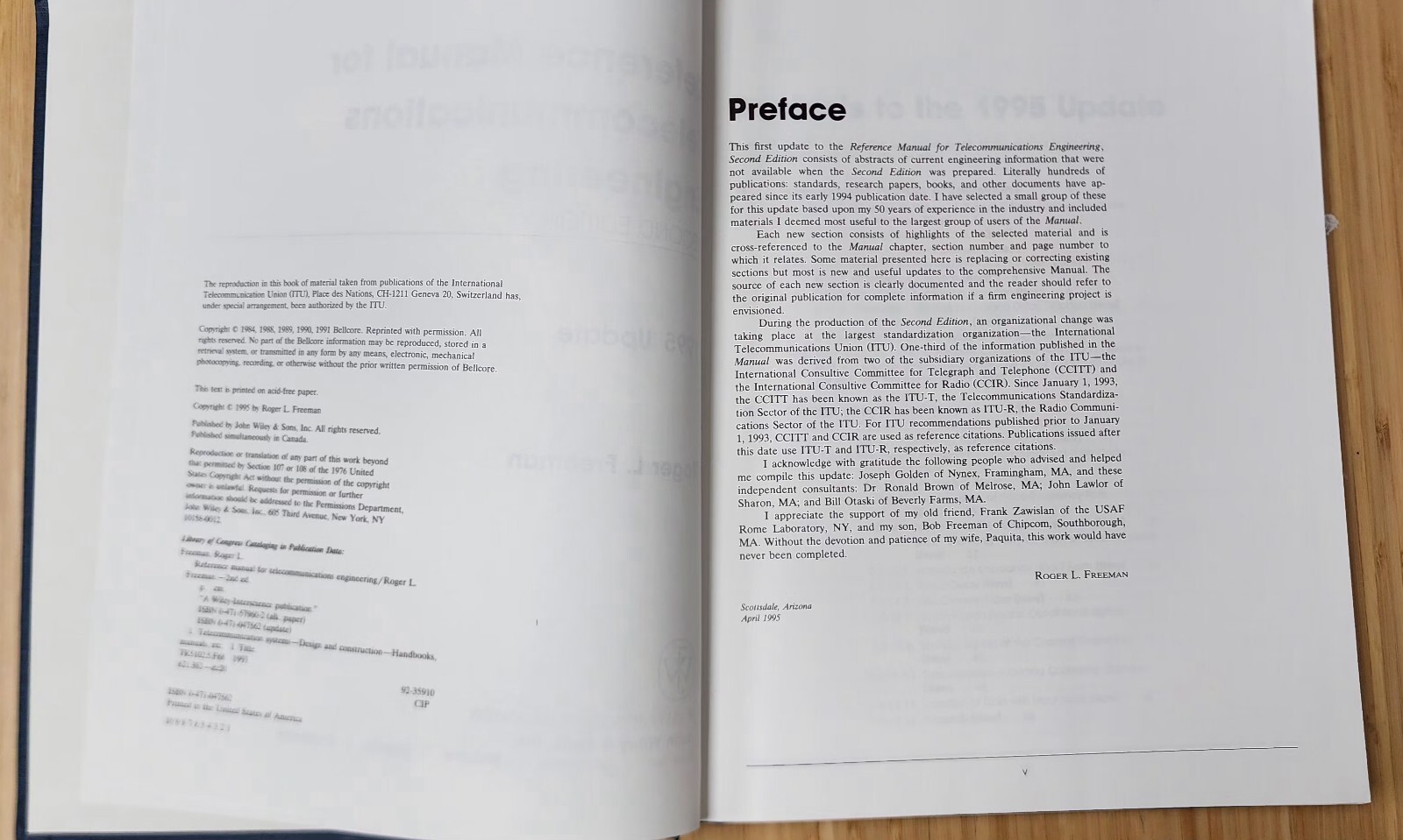 Reference Manual for Telecommunications Engineering, 1995