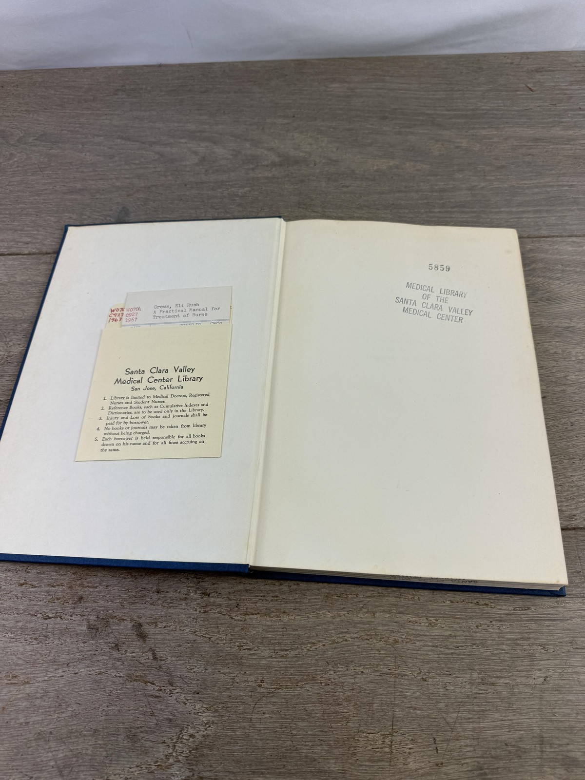 Vintage 1967 Practical Manual For The Treatment Of Burns Crews Surgery Book HC