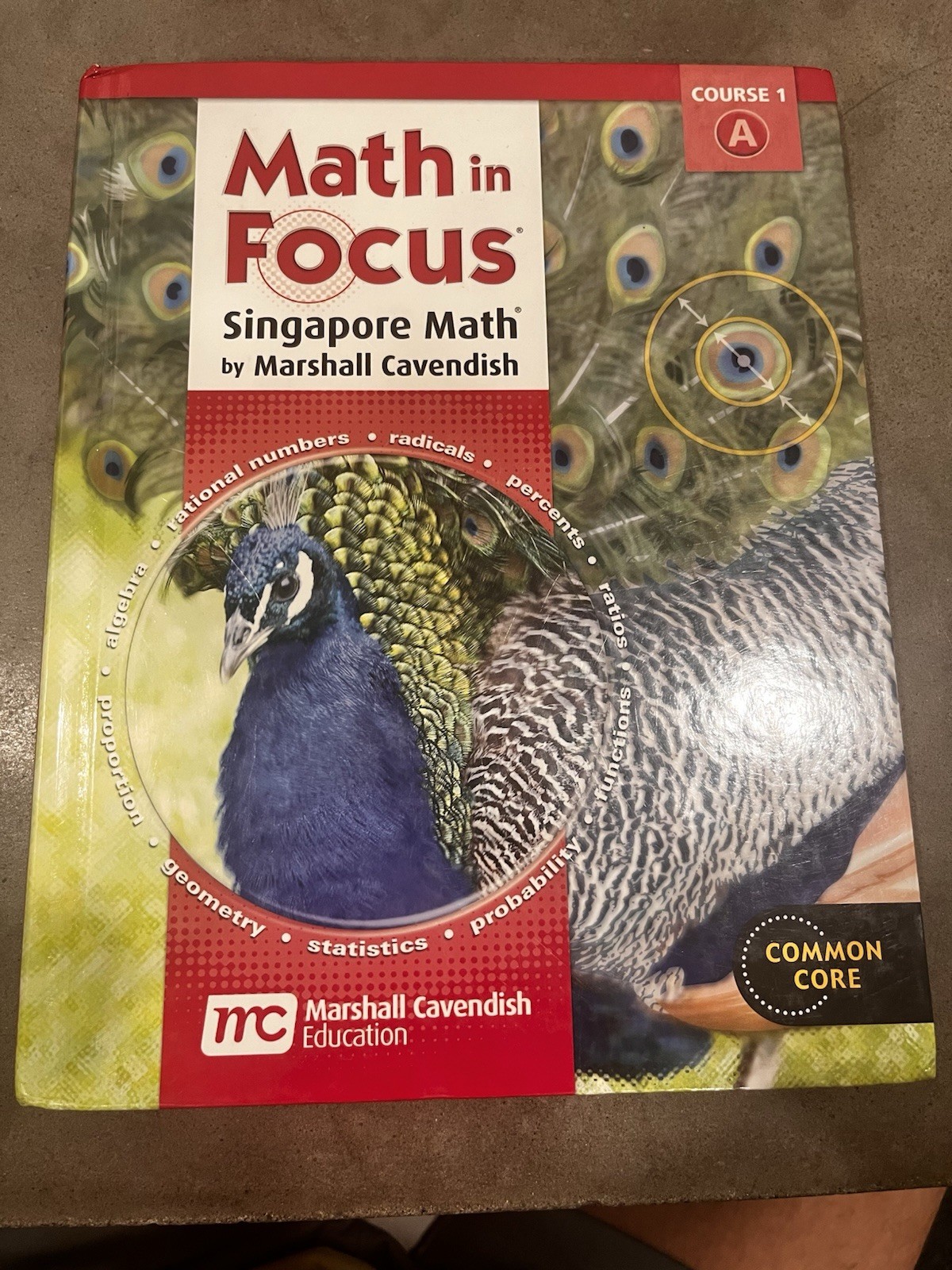 Marshall Cavendish Math in Focus Singapore Math Course 1A Hardcover Common Core