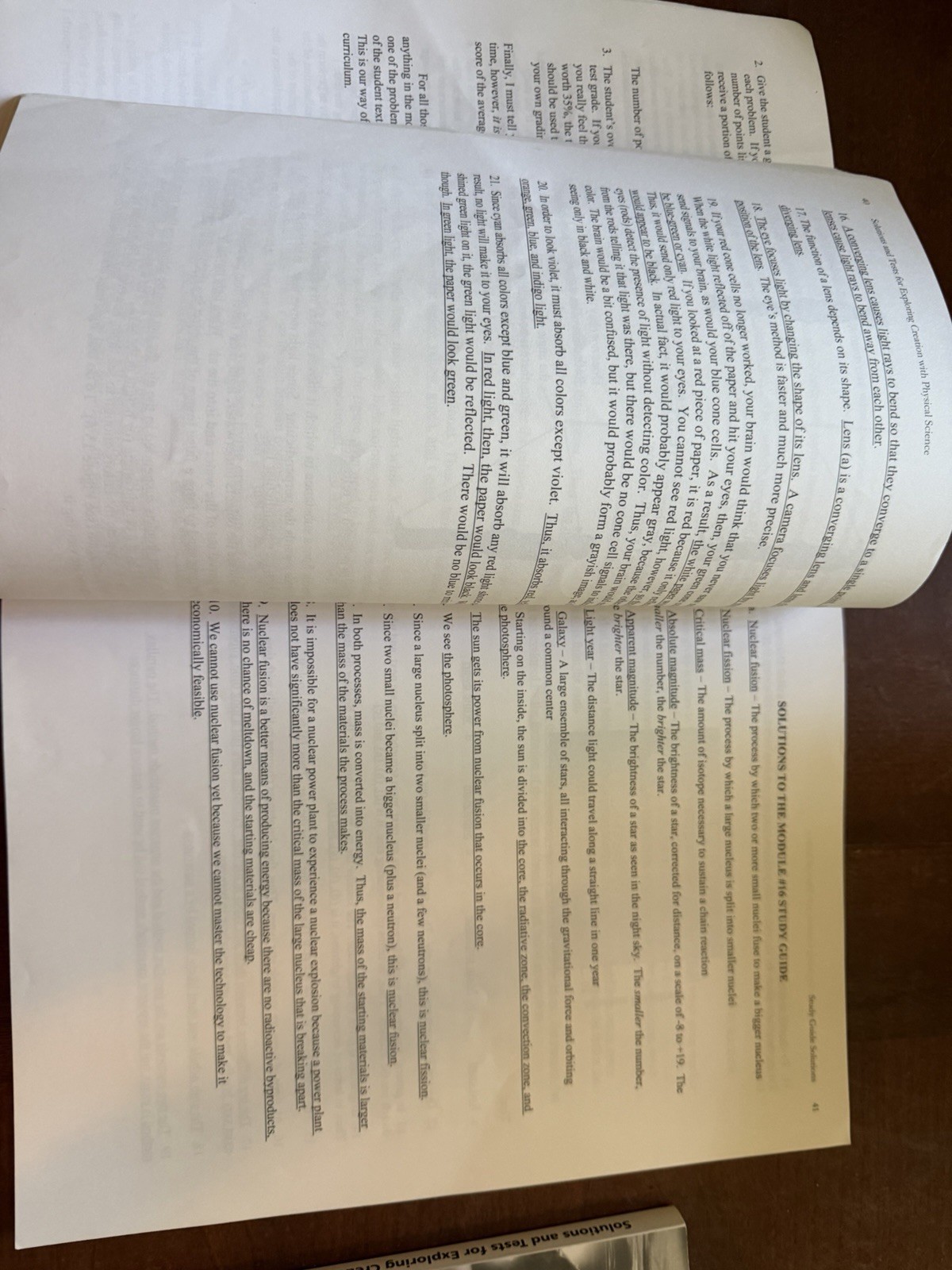 Solutions & Tests For Exploring Creation with Physical Science Wile Textbook 2nd