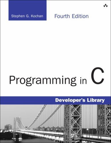 Programming in C by Stephen Kochan (2014, Trade Paperback)