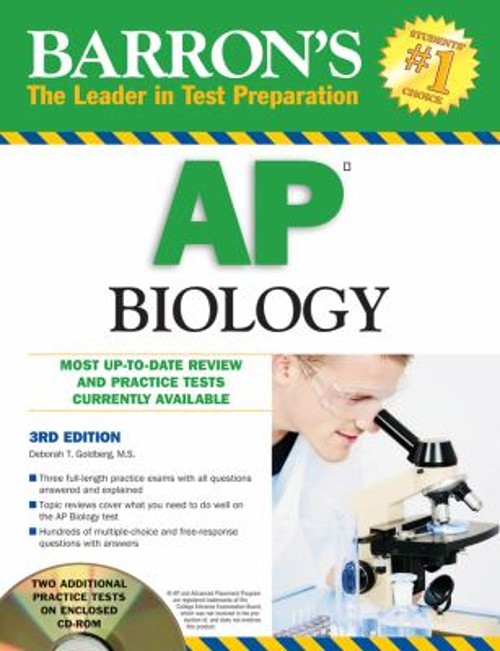 Barron’s AP Biology with CD-ROM Paperback Deborah T. Goldberg