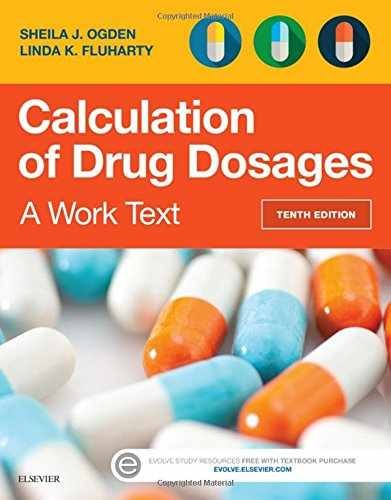 Calculation of Drug Dosages: A Work – Paperback, by Ogden MSN RN – Acceptable w