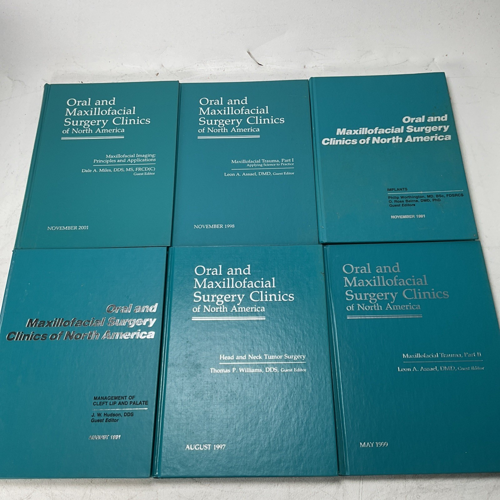 Oral & Maxillofacial Surgery Clinics Of North America Medical Books – Lot Of 53