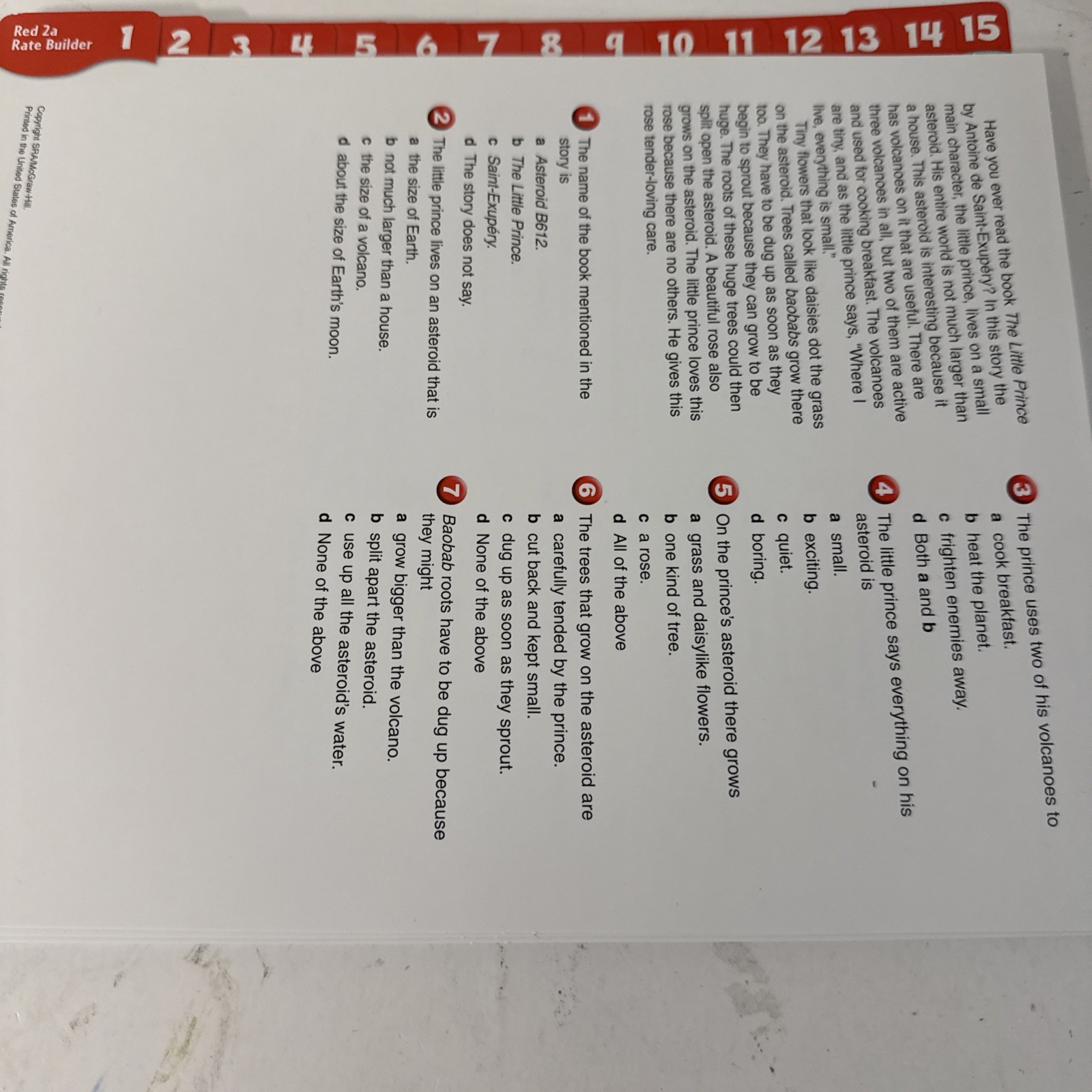 SRA reading laboratory, 2A, Don Parker, 2004, RED power & Rate Builders, + KEYS