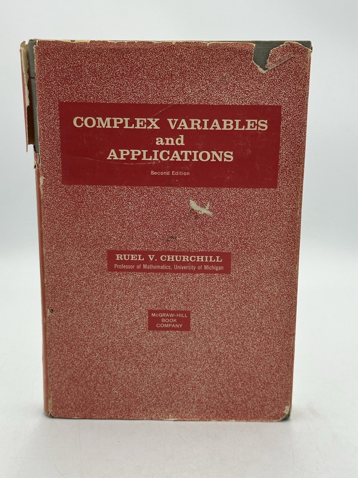 Complex Variables And Applications “Ruel V. Churchill Second Edition 1960 Vintag
