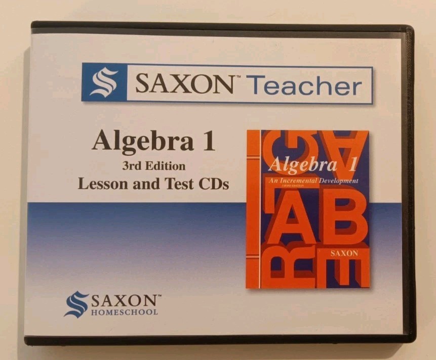 Saxon Teacher Algebra 1 3rd Edition Lesson Test CD-ROM Set Complete Homeschool