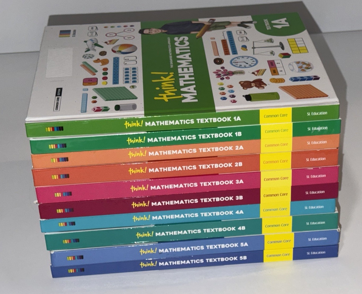 Think! Mathematics Textbook Lot 1 2 3 4 5 A & B Common Core Singapore Homeschool
