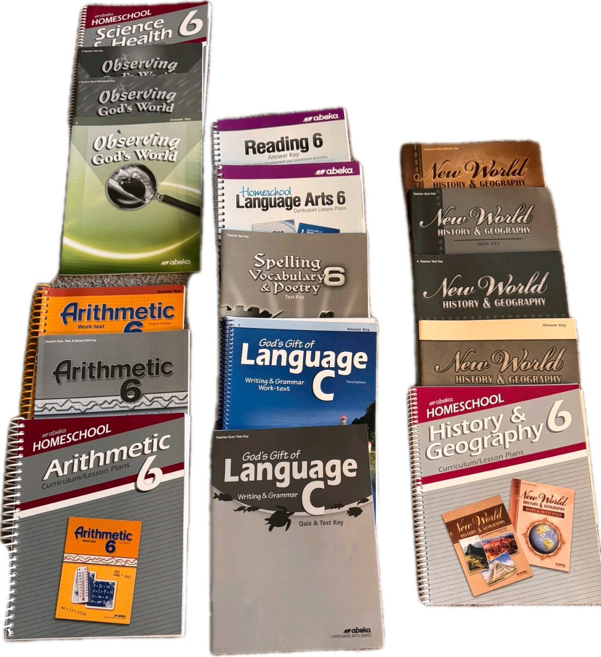 Abeka Homeschool Grade 6 Essential Parent Kit