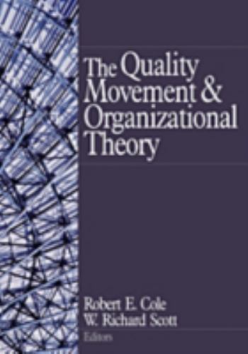 Quality Movement and Organizational Theory, Hardcover by Cole, Robert E. (EDT…