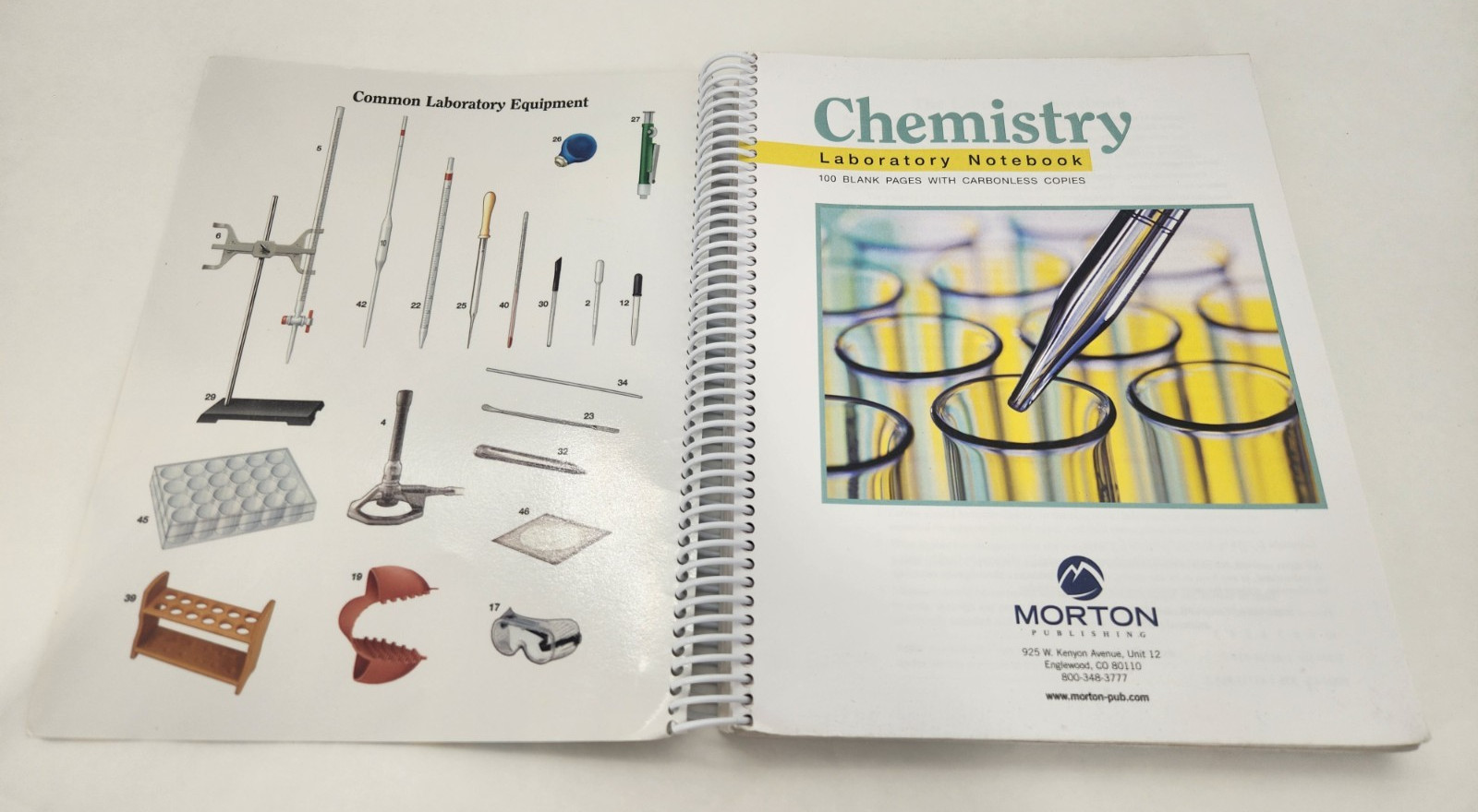 Chemistry Laboratory 2018 Notebook Spiral bound Carbonless Copies