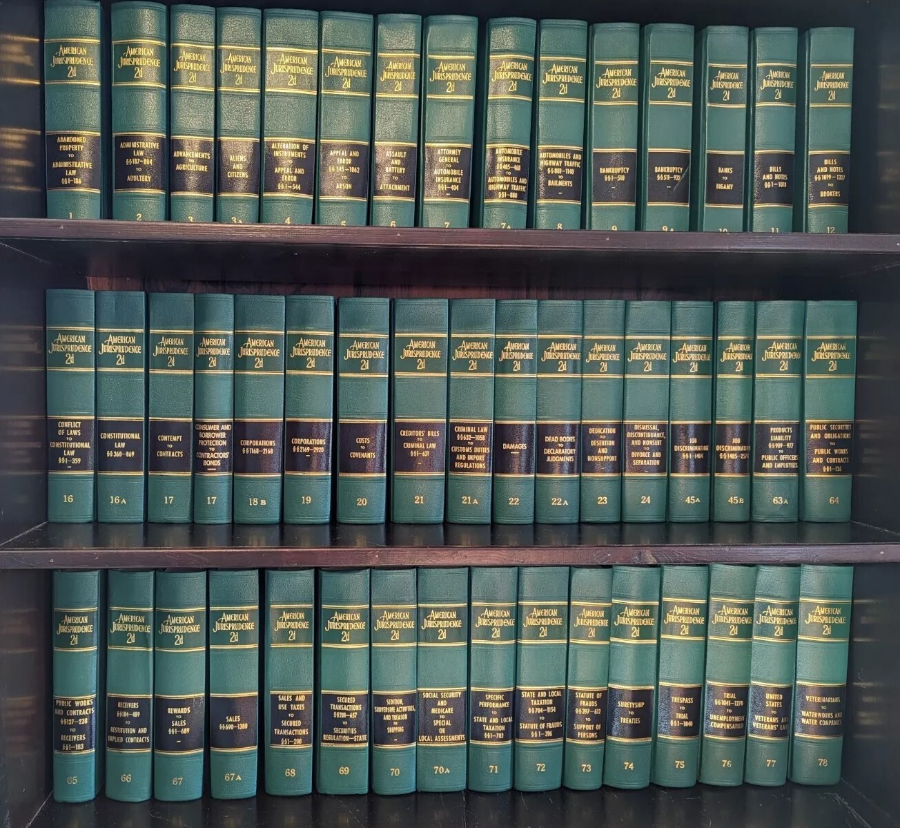American Jurisprudence 2d Multiple Volumes + Supplemental Books Law Choose Yours