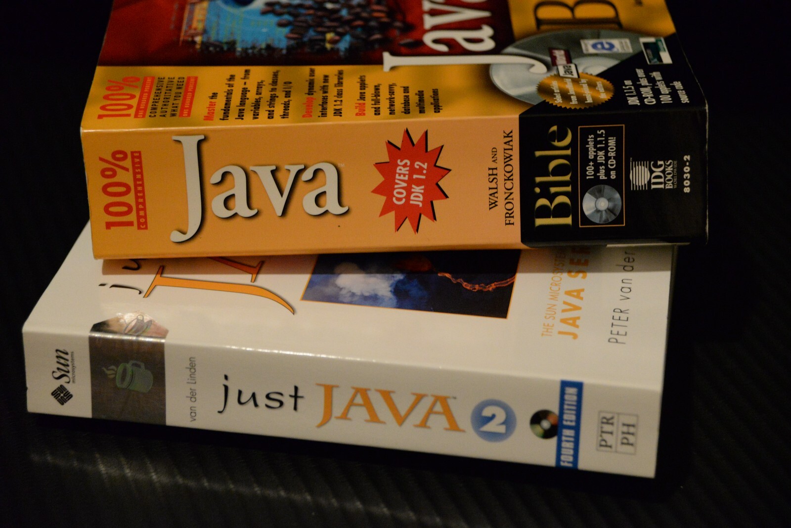 Java Bible by Walsh / Just Java 2 – Paperback By Peter Van Der Linden ( lot 2 )