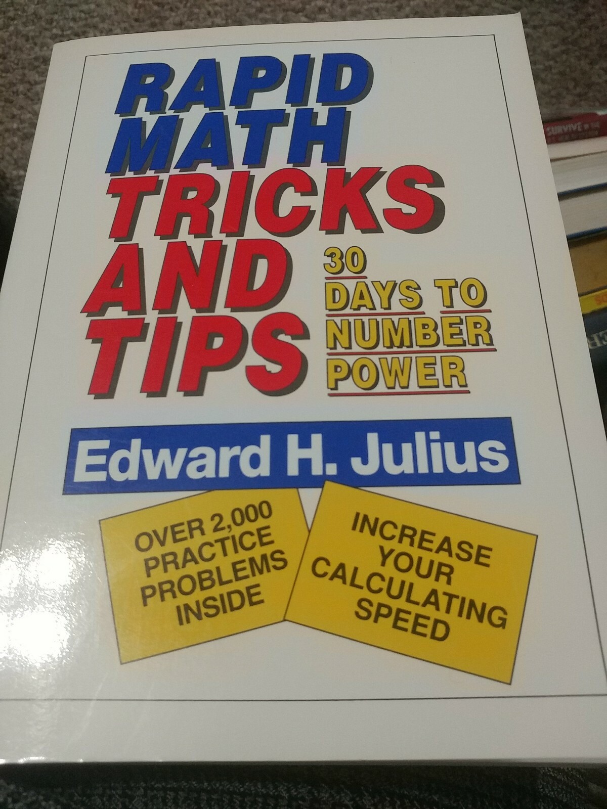 Rapid Math Tricks & Tips: 30 Days To Number Power-pbk-Edward Julius
