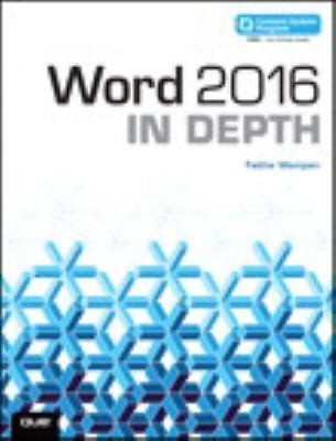 Word 2016 in Depth by Wempen, Faithe