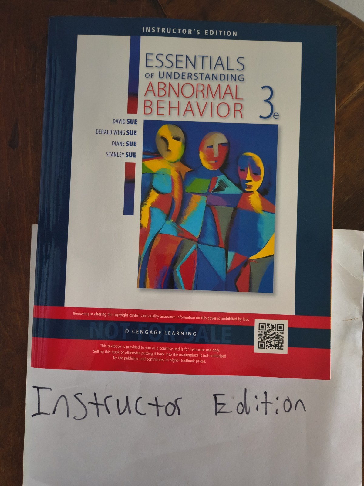 Instructor Edition: Essentials of Understanding Abnormal Behavior by…