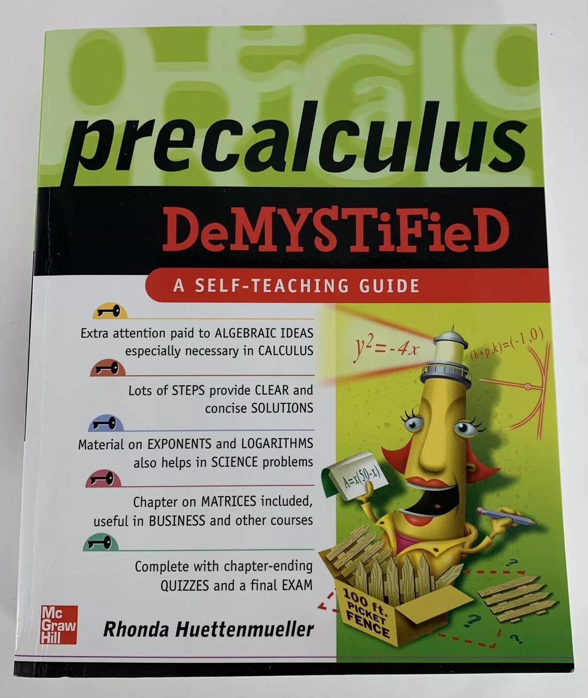 Precalculus Demystified A Self-Teaching Guide Rhonda Huettenmueller Mathematics