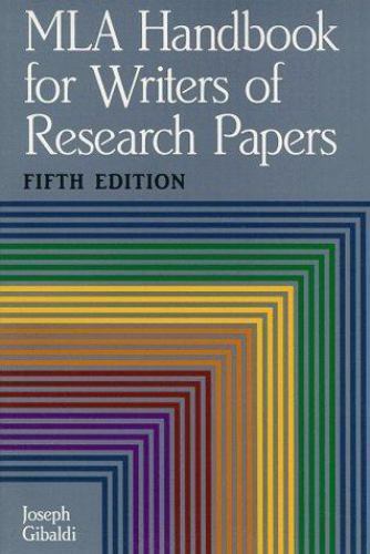 MLA Handbook for Writers of Research Papers, Fifth Edition – Paperback