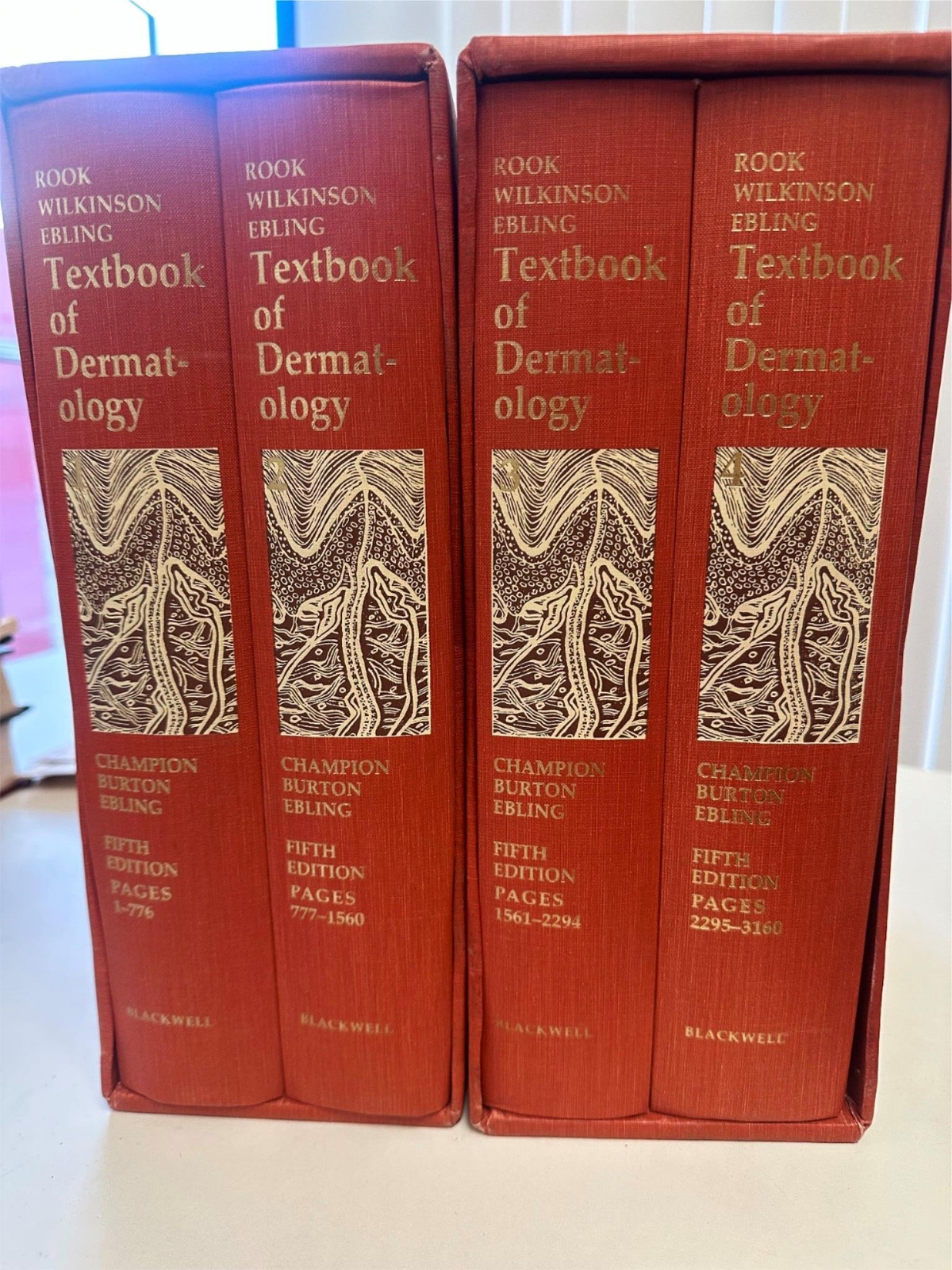 Textbook of Dermatology 4 Vol. 5th Edition SET Case Champion, Burton, Ebling