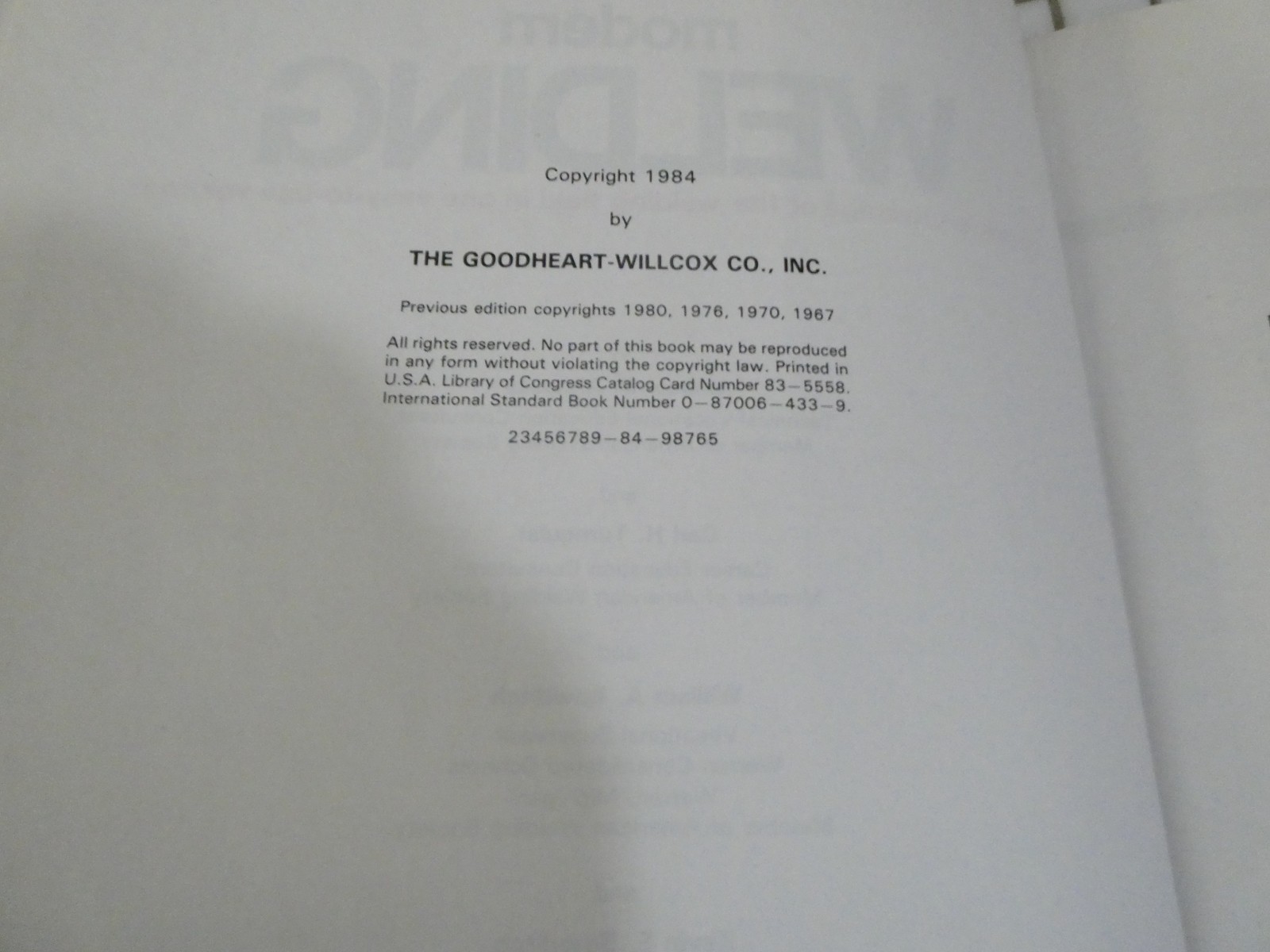 MODERN WELDING PUB 1984 ILLUSTRATED 735 PAGES